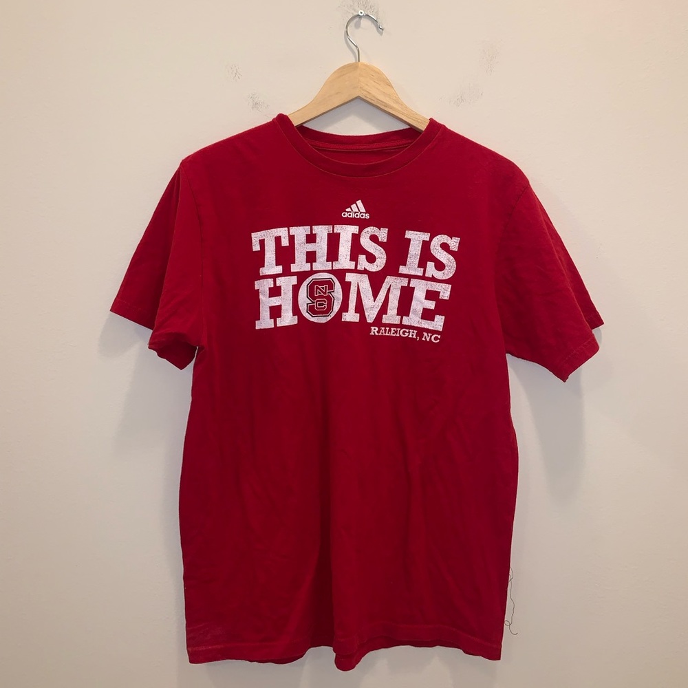 Adidas NC State Red & White Shirt size L - Picture 3 of 9